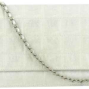 Chanel Silver New Line Wallet on Chain Bag WOC